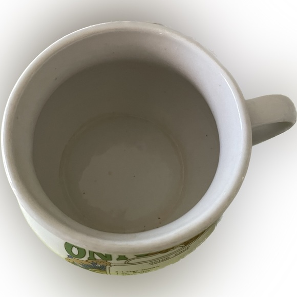 Set of vintage soup mugs with printed soup recipe on both mugs. - Picture 4 of 5